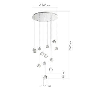 Светильник подвесной ST LUCE WATERFALL SL6017.101.13