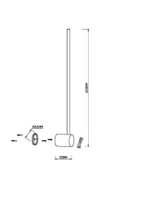 Настенный светильник (бра) MAYTONI Light stick MOD237WL-L6BS3K