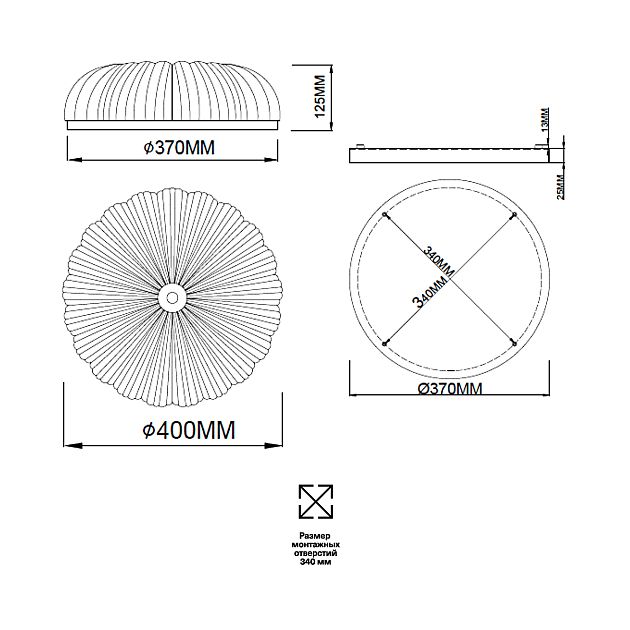 Потолочный светильник СОНЕКС TESORO 7719/48L - фото 3