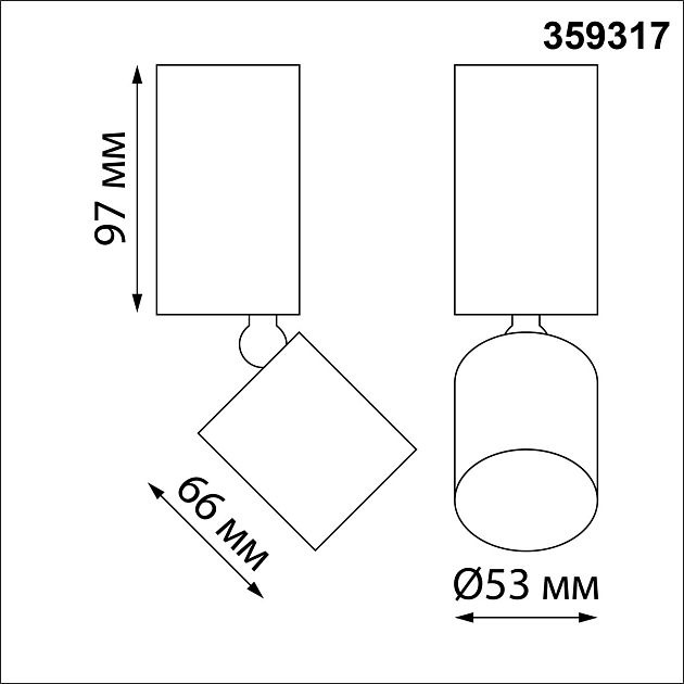 Светильник накладной светодиодный NOVOTECH TUBO 359317 - фото 2