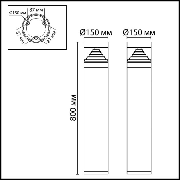 Ландшафтный светильник ODEON LIGHT HULK 7140/20GLA - фото 2