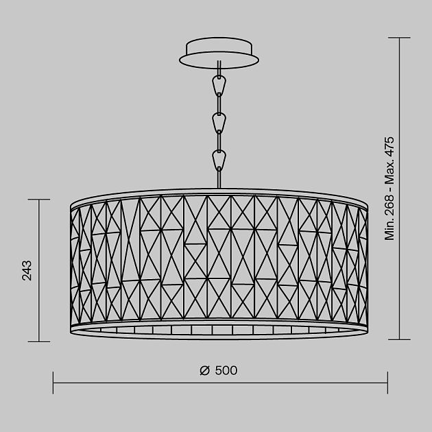 Люстра MAYTONI Gelid MOD184-PL-04-CH - фото 3