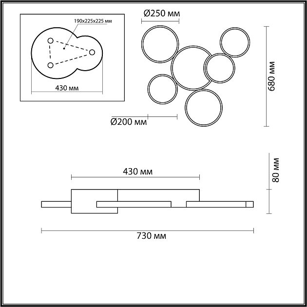 Люстра потолочная LUMION NORBERT 5253/99CL - фото 2