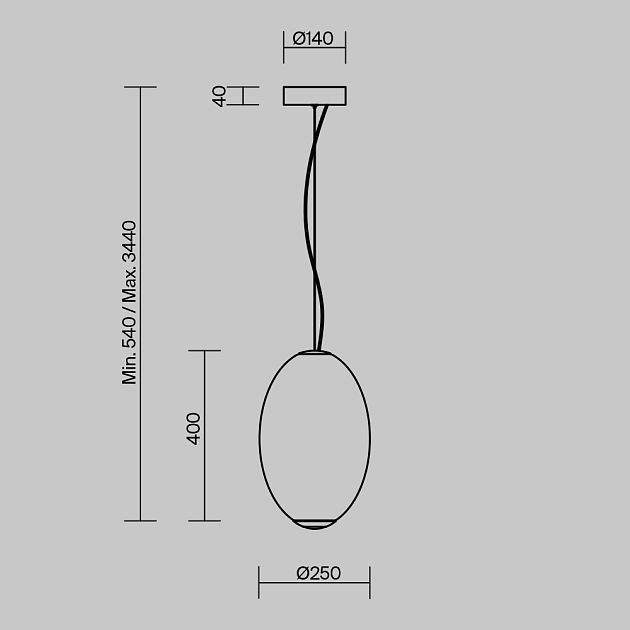 Подвесной светильник MAYTONI Bruma MOD397PL-L19CH3K - фото 9