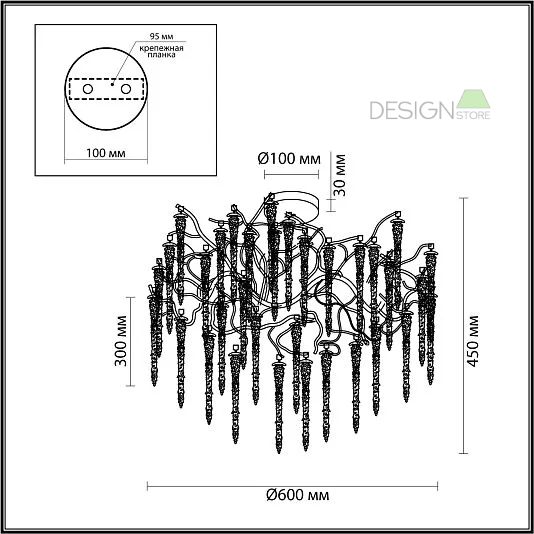 Люстра ODEON LIGHT Banche 5005/8C - фото 6