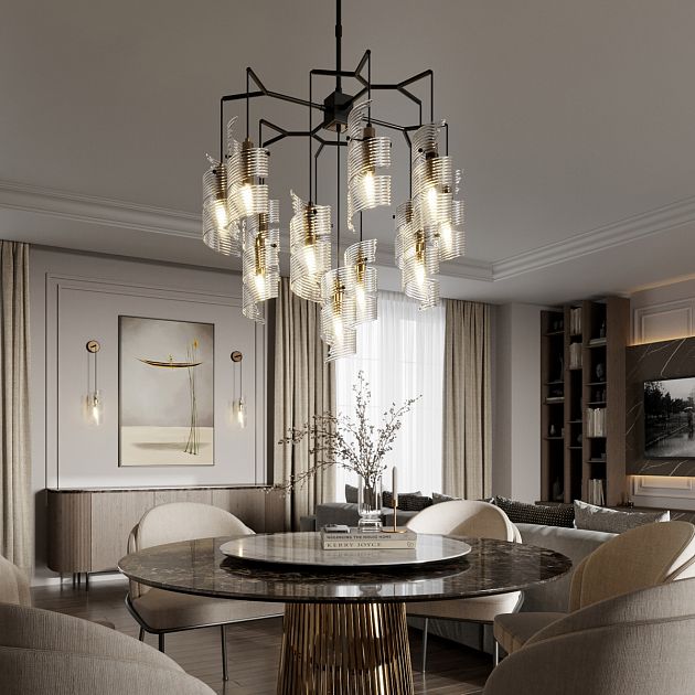 Люстра ODEON LIGHT FUSILLI 5439/13 - фото 5