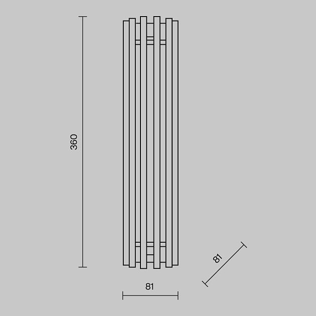 Настенный светильник (бра) MAYTONI Sonata MOD410WL-L12CH3K - фото 9