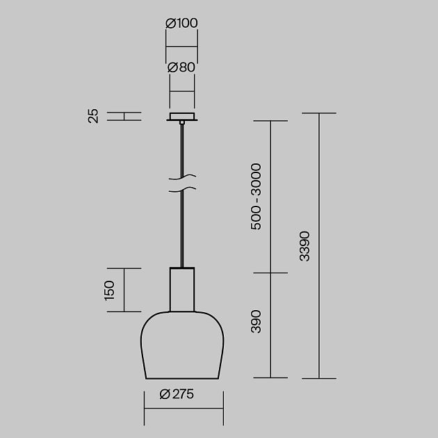 Подвесной светильник MAYTONI Smart Casual MOD414PL-L7B3K - фото 8