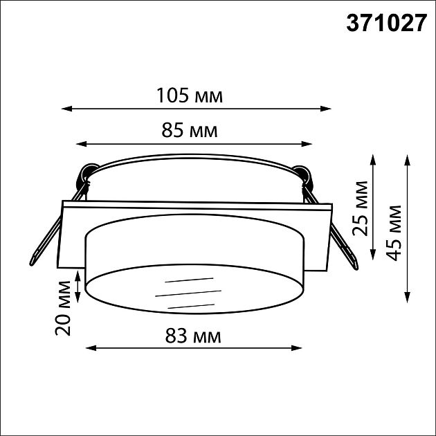 Светильник встраиваемый NOVOTECH GEM 371027 - фото 2