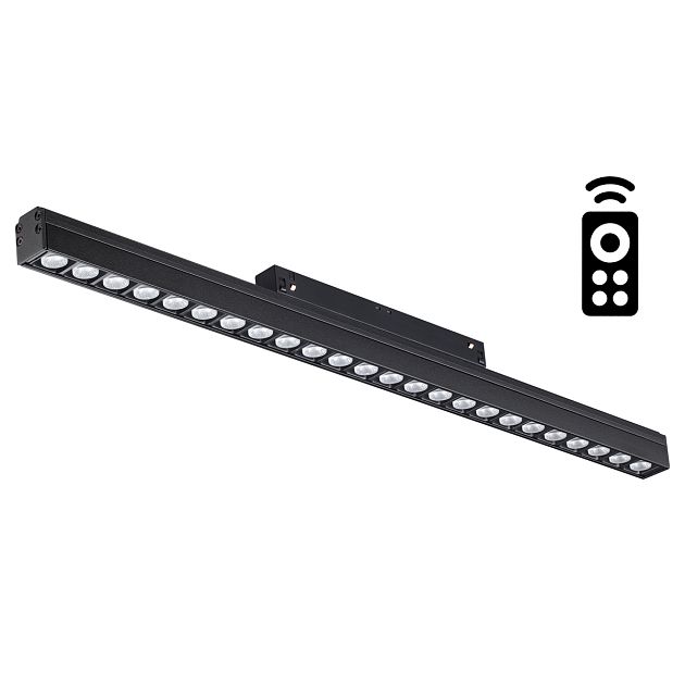 Трековый светильник для низковольного шинопровода диммируемый с пультом ДУ, со сменой цв. температур NOVOTECH FLUM 358624 - фото 1