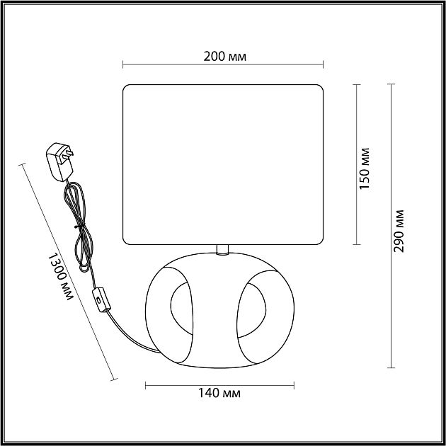 Настольная лампа LUMION AIMIE 5664/1T - фото 2