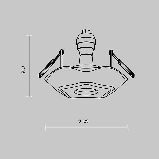 Встраиваемый светильник MAYTONI Gyps Classic DL284-1-01-W - фото 3