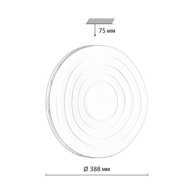Настенно-потолочный светильник СОНЕКС FASS WOOD 7674/DL - фото 2