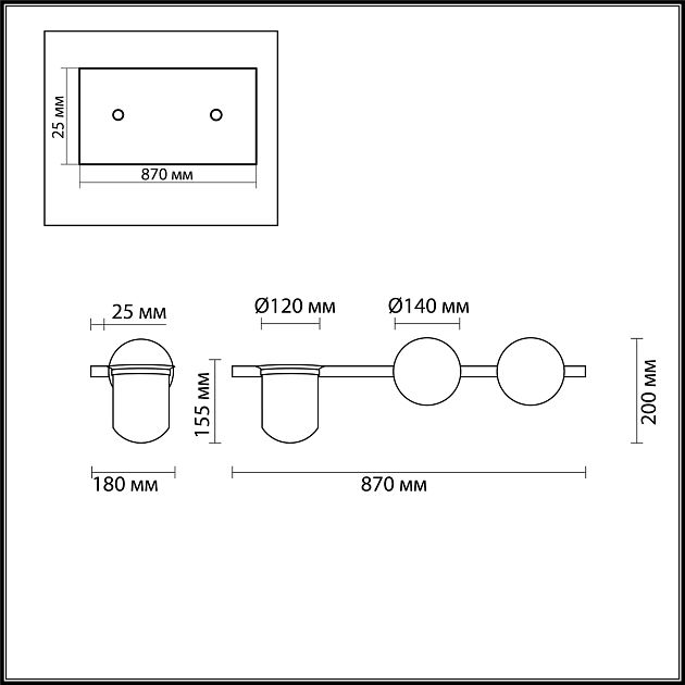 Настенный светильник ODEON LIGHT FLOWER 4681/2W - фото 2