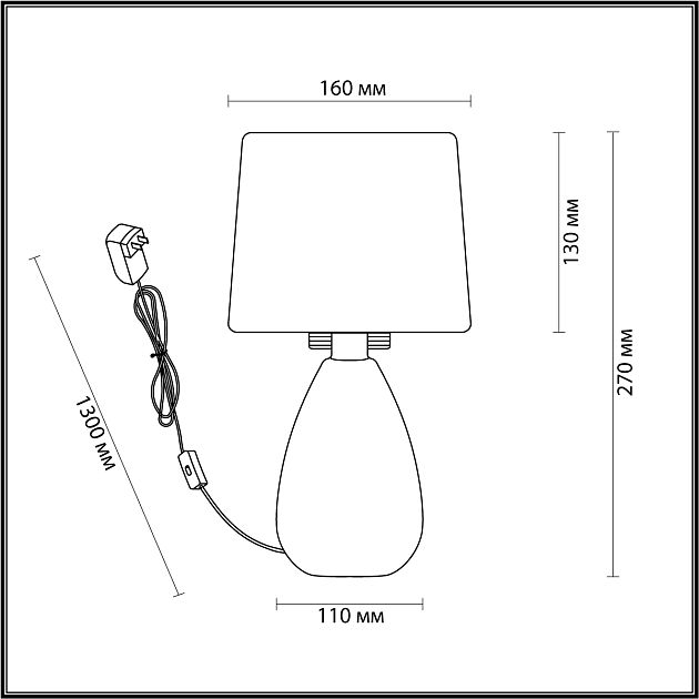 Настольная лампа LUMION FUSAE 5667/1T - фото 2