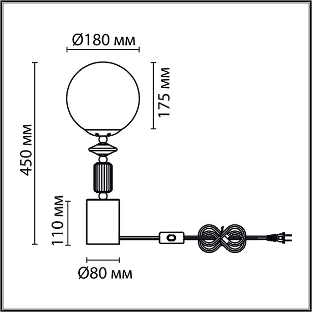 Настольная лампа LUMION VIVIEN 6580/1T - фото 2