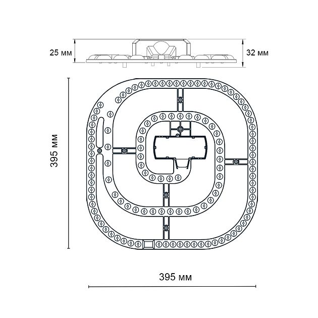 LED модуль с драйвером и линзованным рассеивателем на магнитах с ДУ NOVOTECH 357770 - фото 2