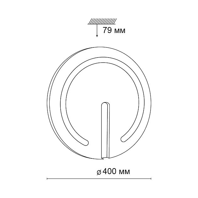 Настенно-потолочный светильник СОНЕКС BUTTON 3041/DL - фото 2