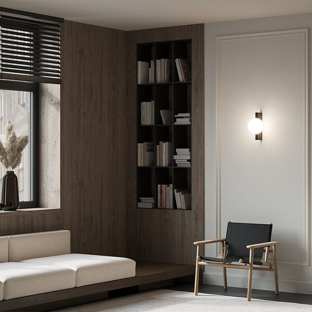 Настенный светильник (бра) MAYTONI Avant-garde MOD324WL-01B - фото 7