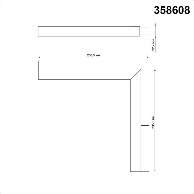Трековый светильник для низковольного шинопровода NOVOTECH FLUM 358608 - фото 2