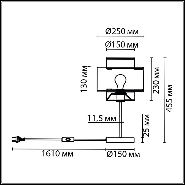 Настольная лампа LUMION LAUNA 8043/1T - фото 2