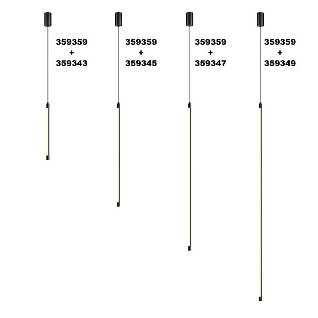 Корпус накладной с драйвером для подвесного вертикального монтажа светильников 359343 - 359358 NOVOTECH VITZ 359359 - фото 3