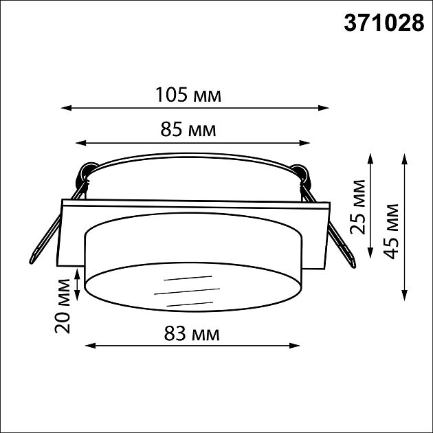Светильник встраиваемый NOVOTECH GEM 371028 - фото 2