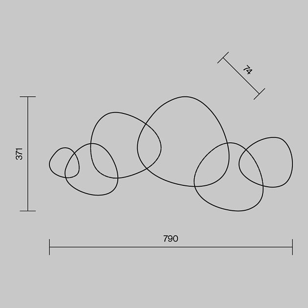 Настенный светильник (бра) MAYTONI Jack-stone MOD314WL-L13N3K - фото 3