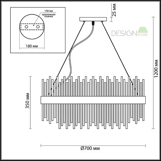 Люстра ODEON LIGHT FOCCO 4722/18 - фото 3
