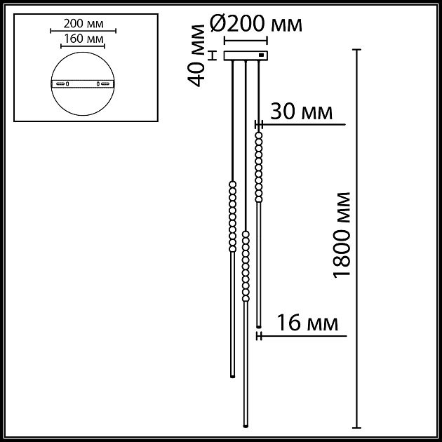 Потолочный светильник ODEON LIGHT MONELLA 7149/33L - фото 2