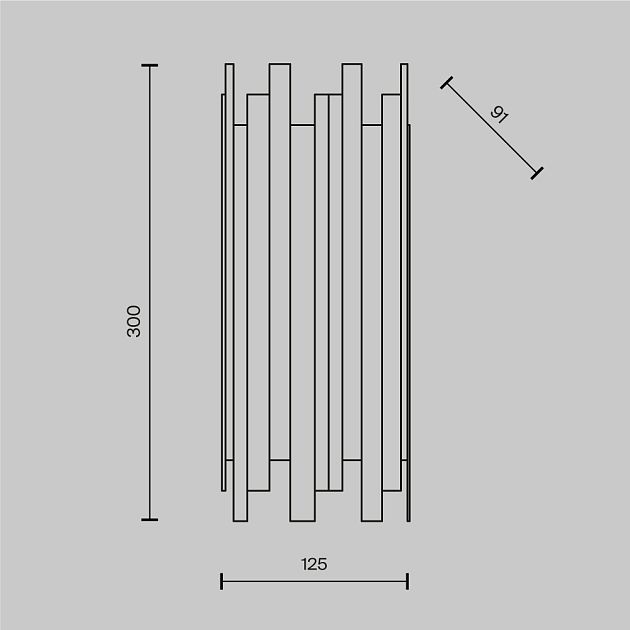 Настенный светильник (бра) MAYTONI Coliseo MOD136WL-01BS - фото 4
