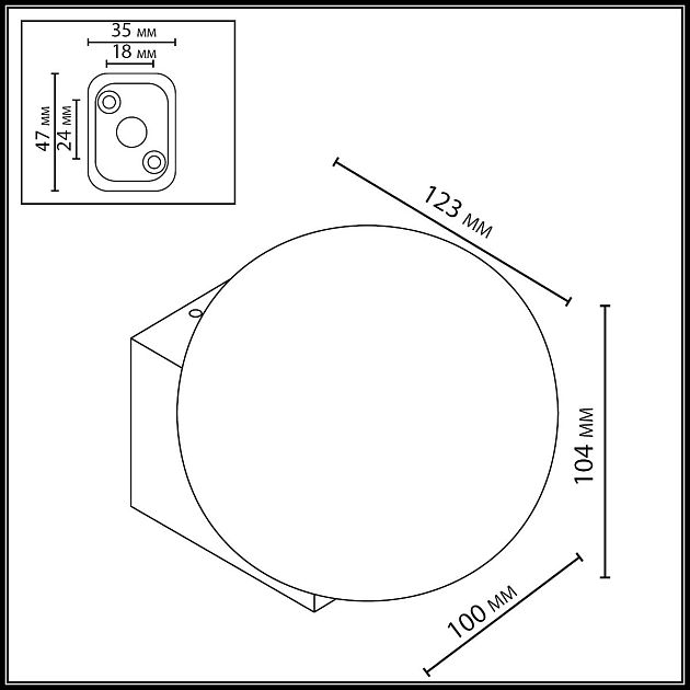 Настенный светильник ODEON LIGHT VIVA 7124/1WA - фото 2