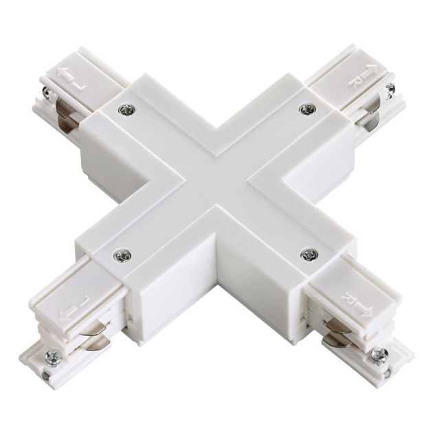 Соединитель "Х" с токопроводом для трёхфазного шинопровода NOVOTECH 135052 - фото 1