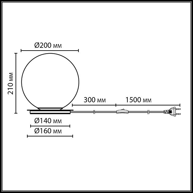 Настольный светильник ODEON LIGHT MAGIA 7109/1TL - фото 2