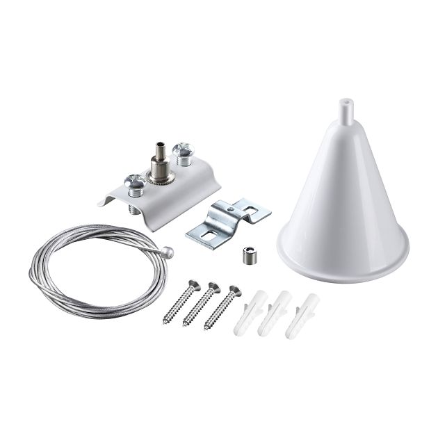 Подвесной комплект с 2-х метровым тросом для однофазного двухжильного шинопровода NOVOTECH 135151 - фото 1