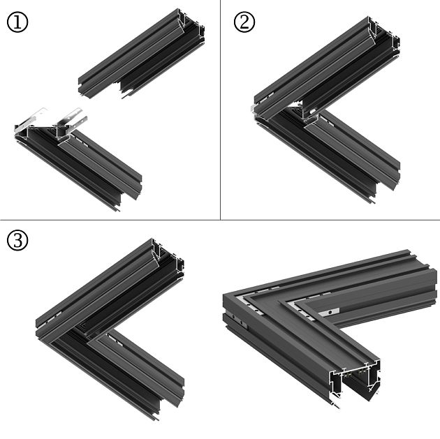 Шинопровод для натяжного потолка 3м, в комплекте соединительная планка 4шт NOVOTECH VECTOR 135305 - фото 3