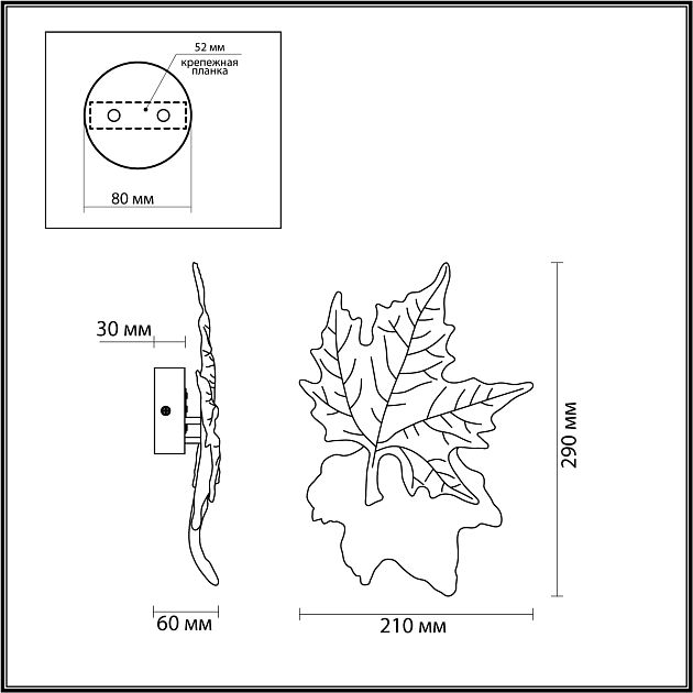 Настенный светильник ODEON LIGHT EVA 4371/6WL - фото 2