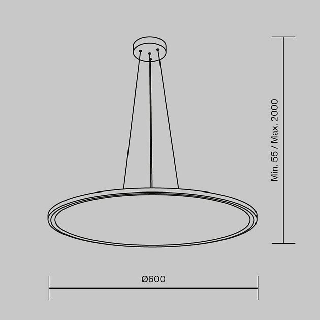 Подвесной светильник MAYTONI Cosmos MOD057PL-L54W4K - фото 5