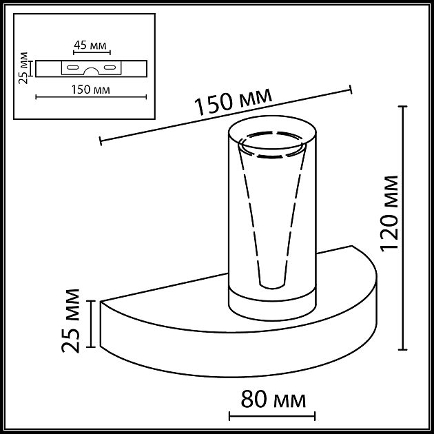 Настенный светильник ODEON LIGHT DEFANCE 7143/5WL - фото 2