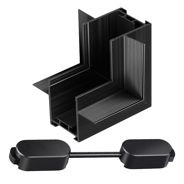 Соединитель Г-образный (переход с потолка на стену) для шинопровода встраиваемого в ГКЛ NOVOTECH EASY 135275 - фото 1