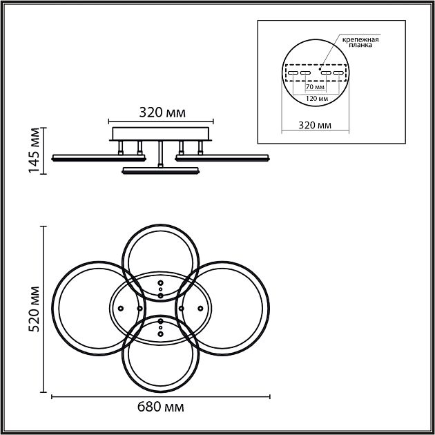 Умная люстра потолочная LUMION ALIS SMART 8380/95CL - фото 2