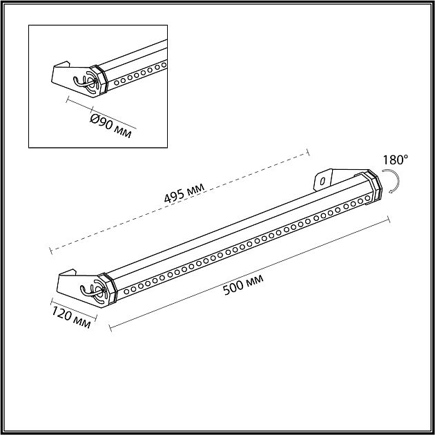 Уличный фасадный светильник ODEON LIGHT GRAZE 7040/10WL - фото 2