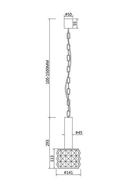 Подвесной светильник MAYTONI Rock Me MOD027PL-01N - фото 4