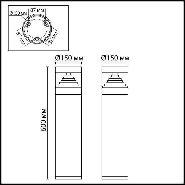 Ландшафтный светильник ODEON LIGHT HULK 7140/20GL - фото 2