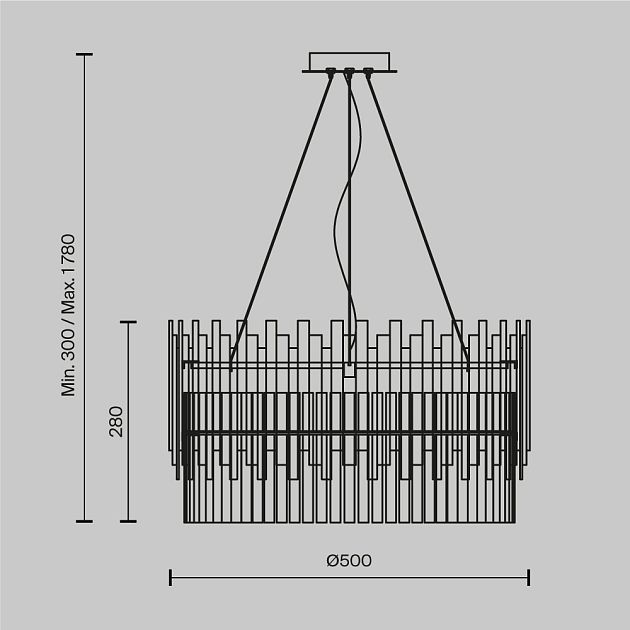 Подвесной светильник MAYTONI Coliseo MOD135PL-06BS - фото 2