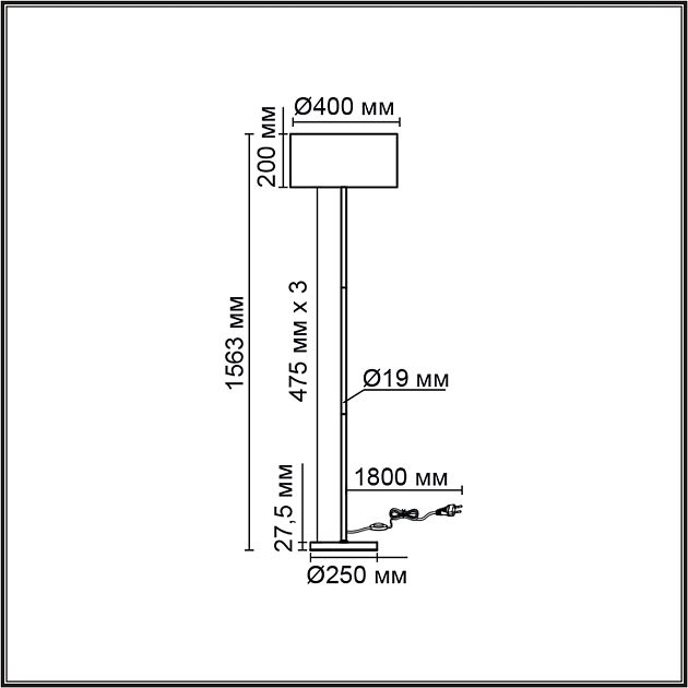 Торшер LUMION NIKKI 8251/2F - фото 2