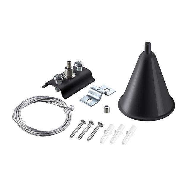 Подвесной комплект с 2-х метровым тросом для однофазного двухжильного шинопровода NOVOTECH 135152 - фото 1