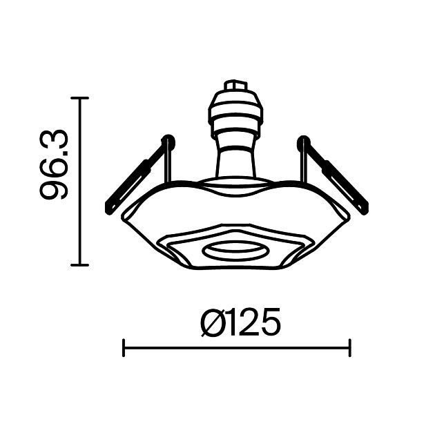 Встраиваемый светильник MAYTONI Gyps Classic DL284-1-01-W - фото 2