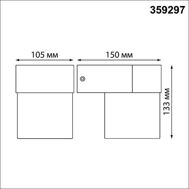Уличный фасадный светильник NOVOTECH OPAL 359297 - фото 2