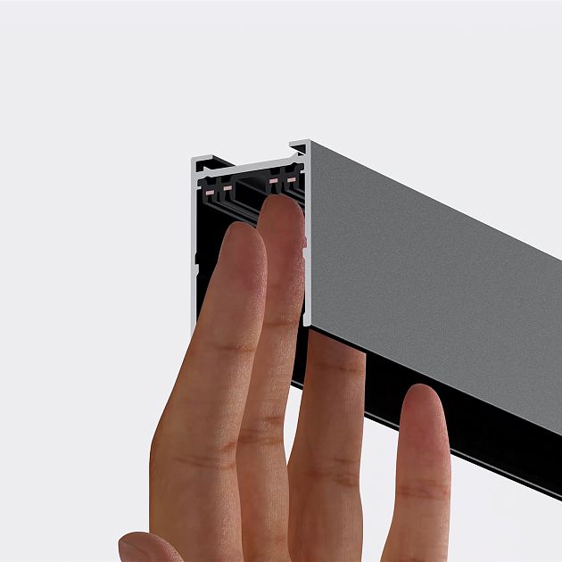 Шинопровод накладной/подвесной в комплекте заглушки 2шт, крышка и соединительная планка 1шт NOVOTECH VECTOR 135300 - фото 6